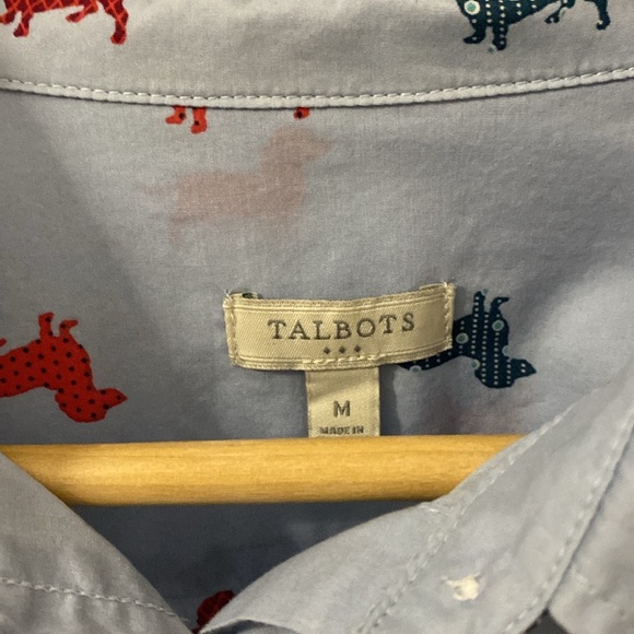 Talbots puppy print button down shirt - Picture 5 of 5